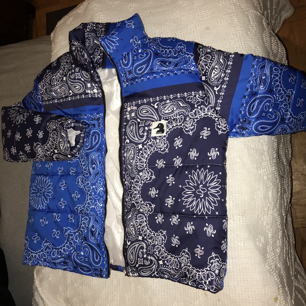 Blue bandana jacket